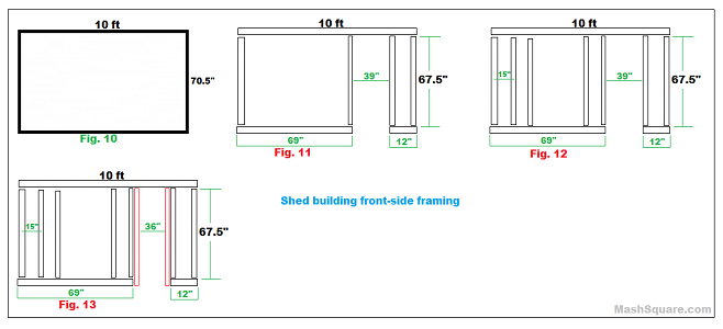 shed front side framing