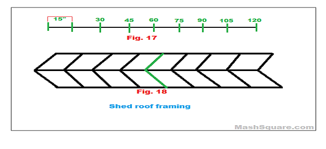 Shed roof framing